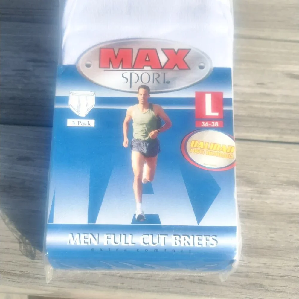 2 X Men's Max Sport 3 pk Full Cut Briefs Sz Large - Picture 5 of 10